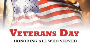 Veterans Invited for Veterans Day Programs