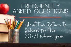 FAQ about Plan to Open Schools